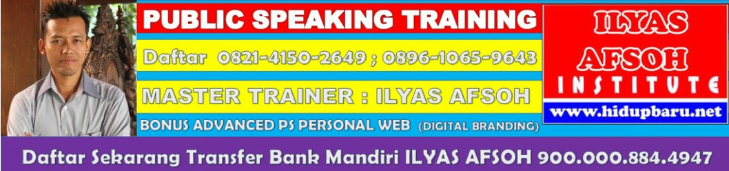 SERTIFIKASI PELATIHAN TRAINER PUBLIC SPEAKING INDONESIA 0821-4150-2649